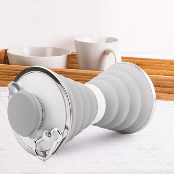 500ML Silicone Water Bottle Cup Foldable - Image 7