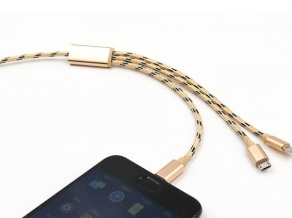 Three-in-one Data Cable USB Cable Short TYPE-C Charge Cable - Image 8