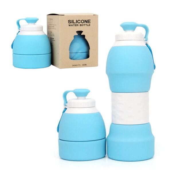 Silicone folding water bottle - Image 2