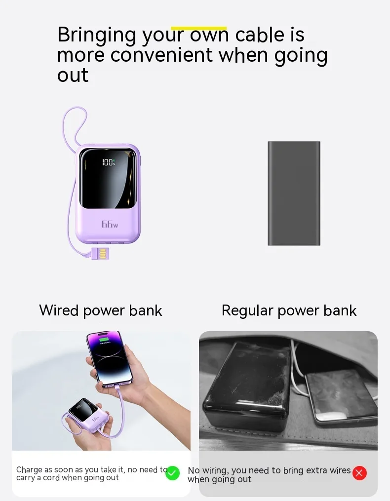 20000MAH Large Capacity Power Bank PD66w Super Fast Charge - Image 7