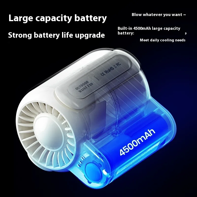 Portable Large Wind Usb Charging Air Fan - Image 3