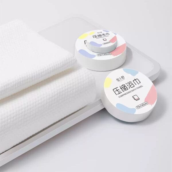 Portable Disposable Thickened Absorbent Compressed Bath Towel - Image 4