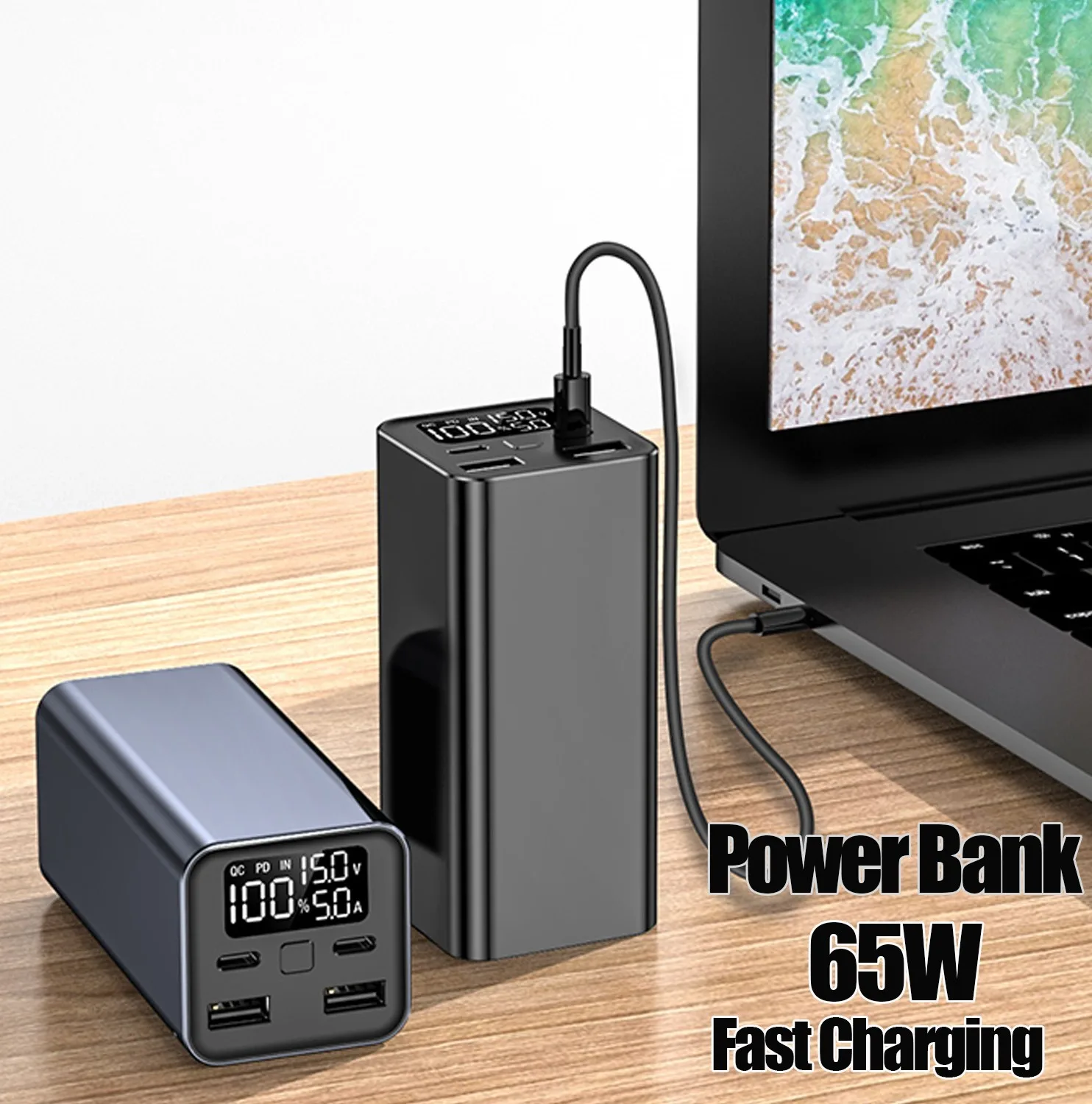 High Power Laptop Charging Bank 20000mAh 65W - Image 4