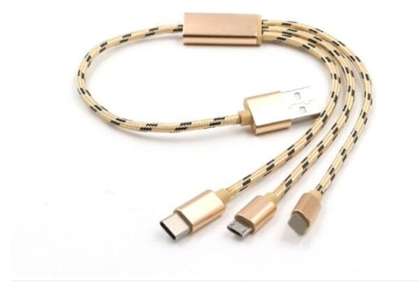 Three-in-one Data Cable USB Cable Short TYPE-C Charge Cable - Image 9