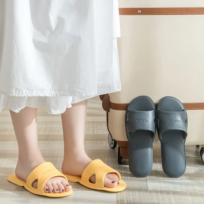 Folding Slipper Travel Hotel Shoes Women Men Portable Indoor And Outdoor Soft Sole Slippers - Image 3