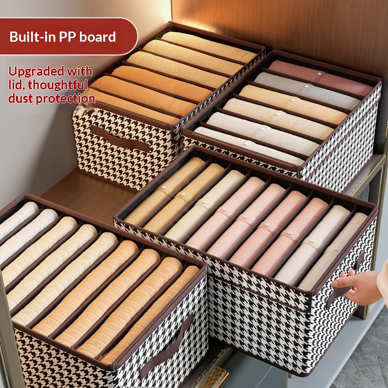 Foldable High-capacity Clothing Organizer With Compartments - Image 2
