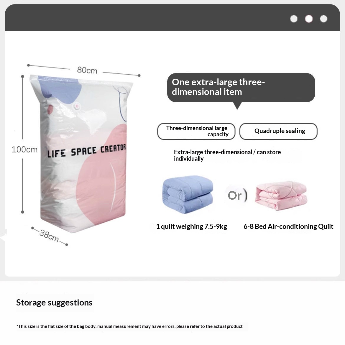 Dual Use Vacuum Compression Bags - Hand Pump And Press Storage - Image 7