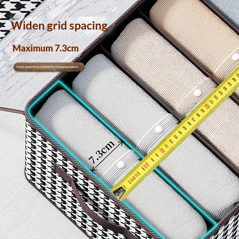 Foldable High-capacity Clothing Organizer With Compartments - Image 3
