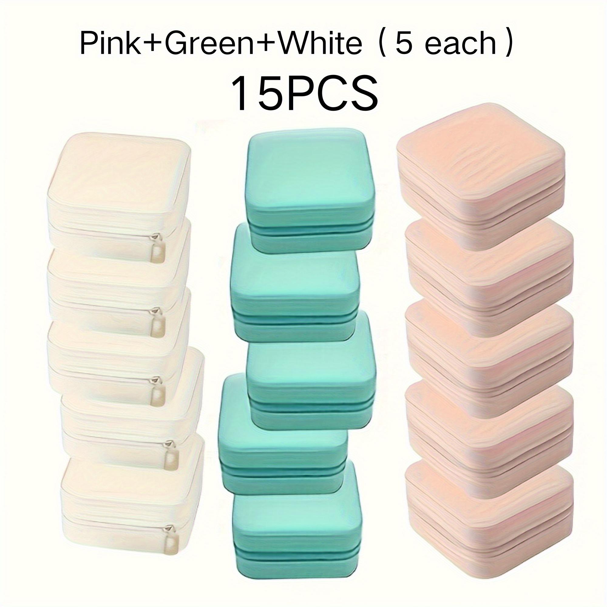 15 Piece Set High Quality Mini Portable PU Leather Travel Jewelry - Image 9
