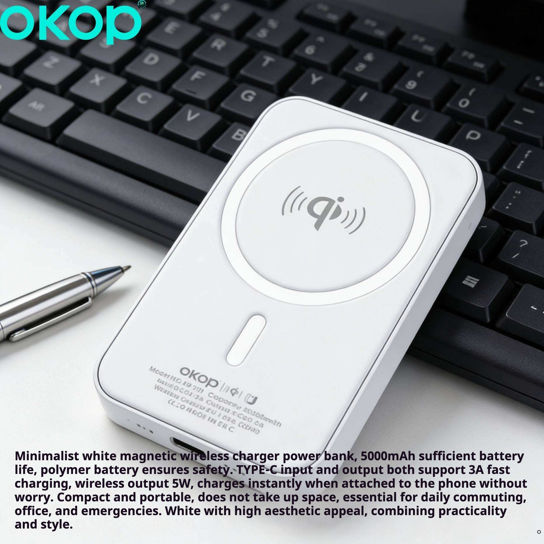 Kp-701 Best-selling Wireless Power Bank Fast Charging Magnetic - Image 3
