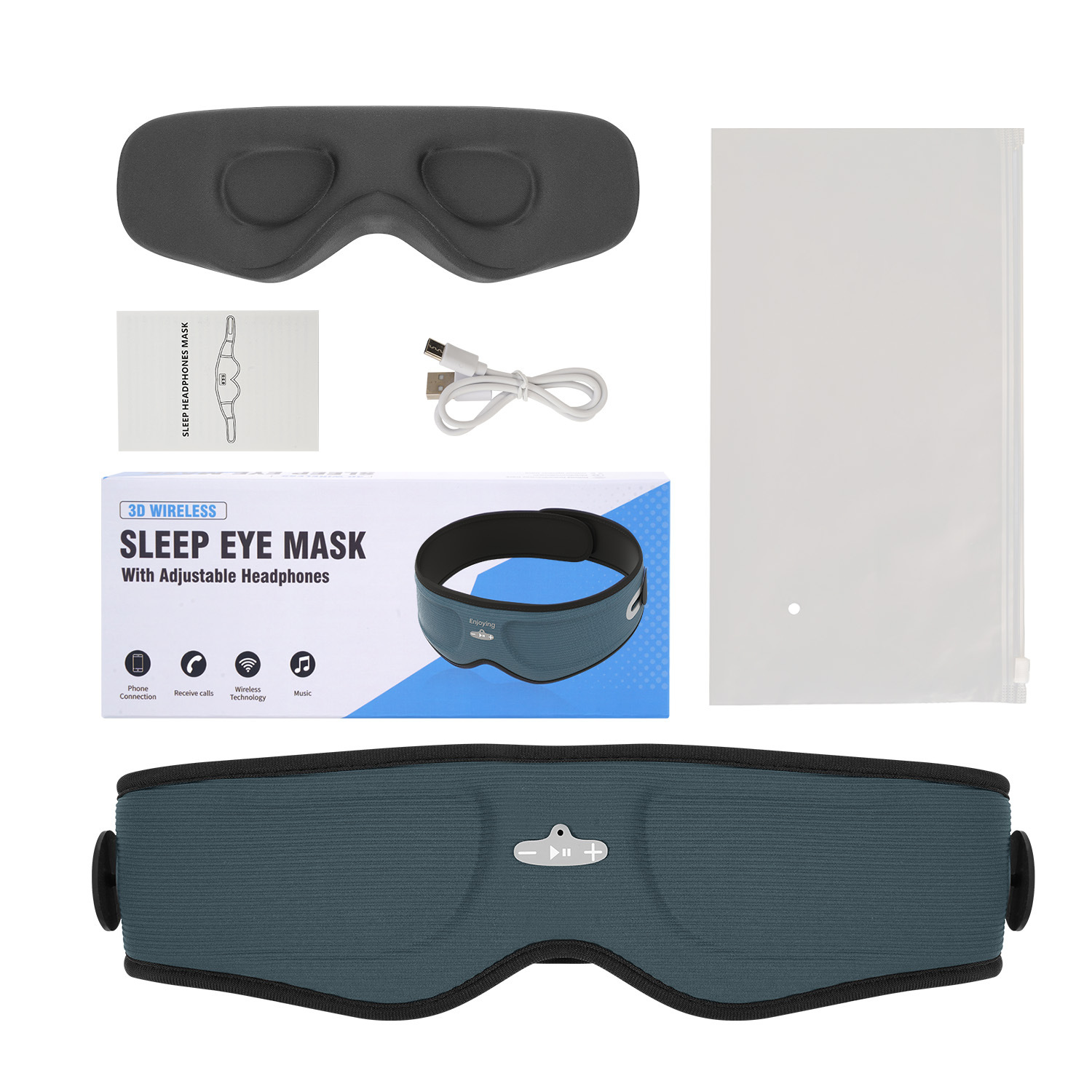 Smart 3D Contouring Bluetooth Sleep Eye Mask