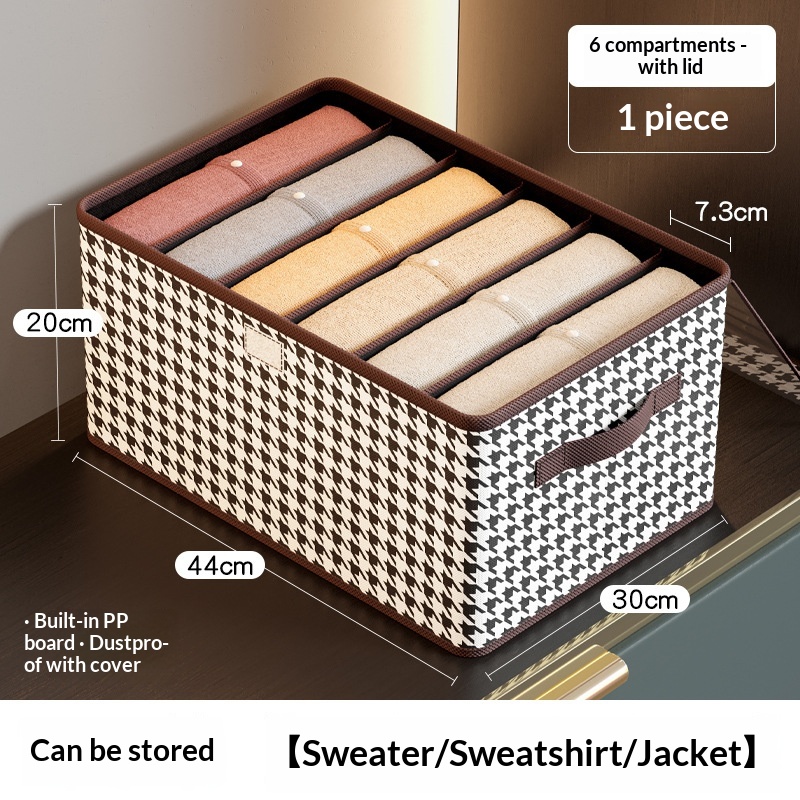 Foldable High-capacity Clothing Organizer With Compartments - Image 6
