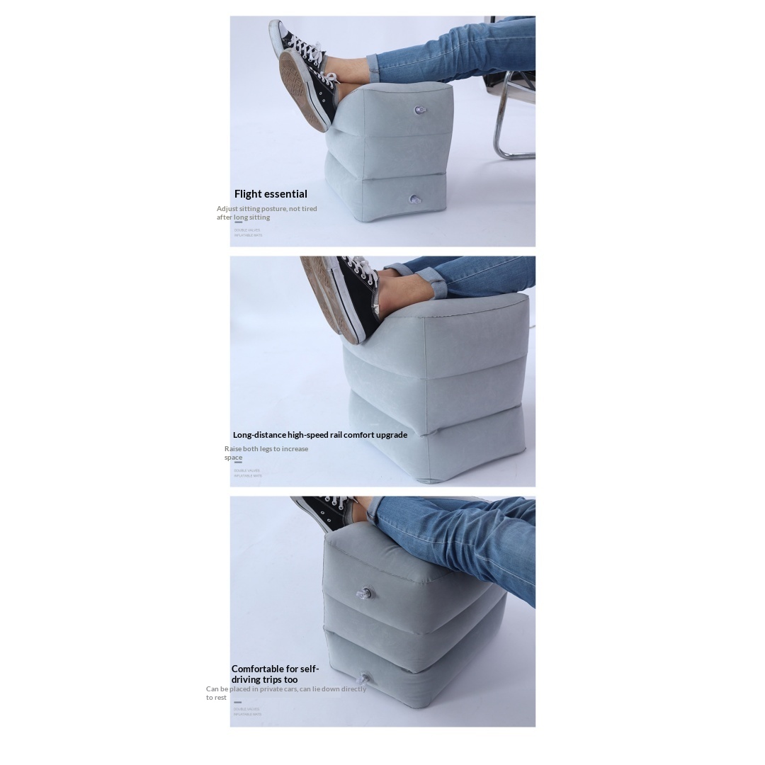 Portable Inflatable Stool Outdoor Travel Three-Layer Foot Pad - Image 4