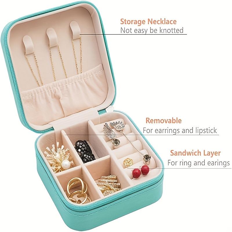 15 Piece Set High Quality Mini Portable PU Leather Travel Jewelry - Image 5