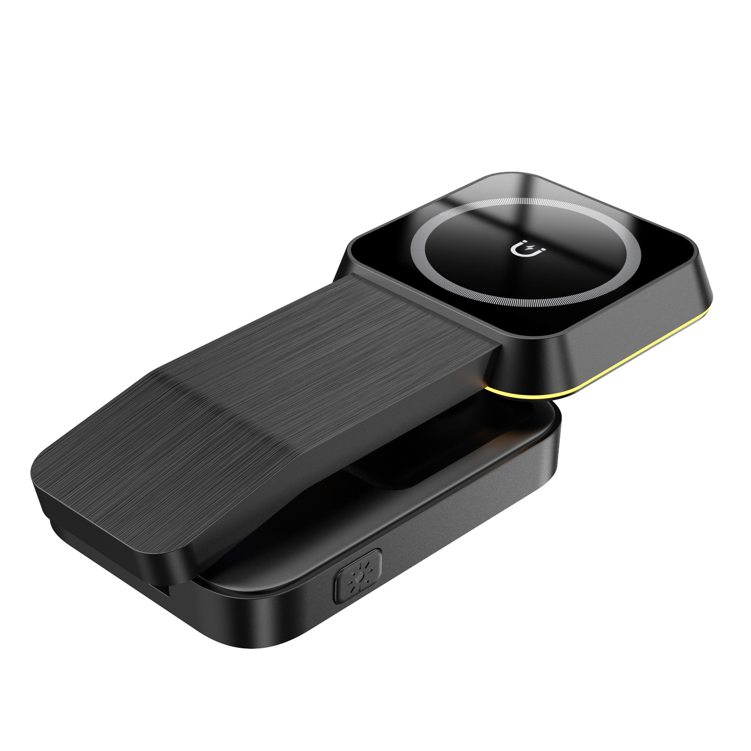 Foldable Magnetic Suction Three-in-One Wireless Charger