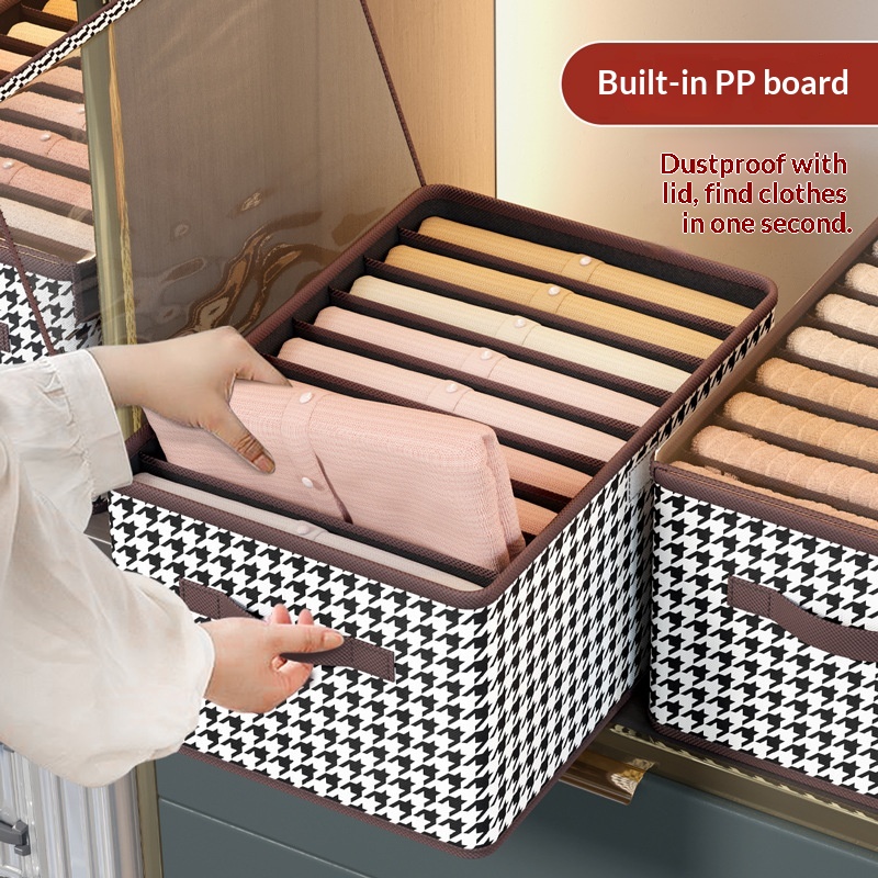 Foldable High-capacity Clothing Organizer With Compartments - Image 8