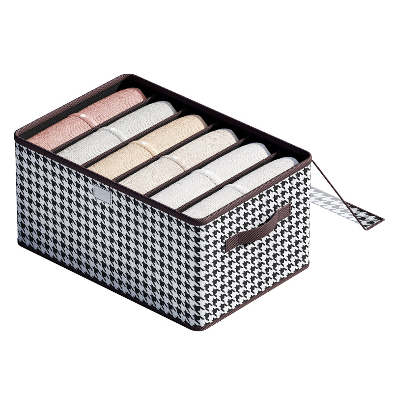 Foldable High-capacity Clothing Organizer With Compartments