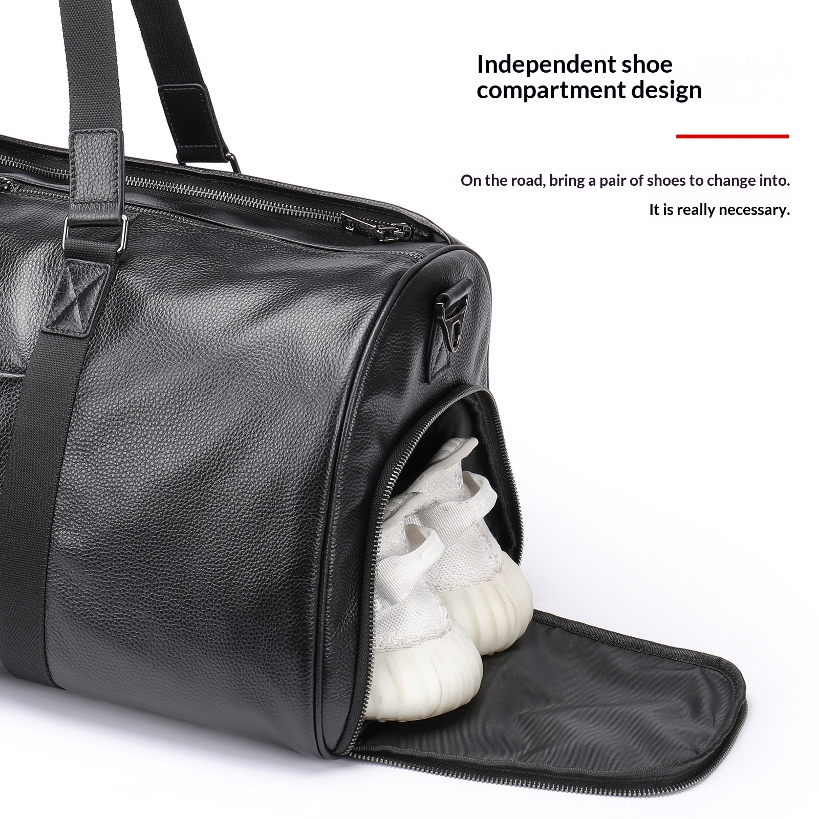 Mens Large-Capacity Waterproof Outdoor Duffel Bag - Image 3