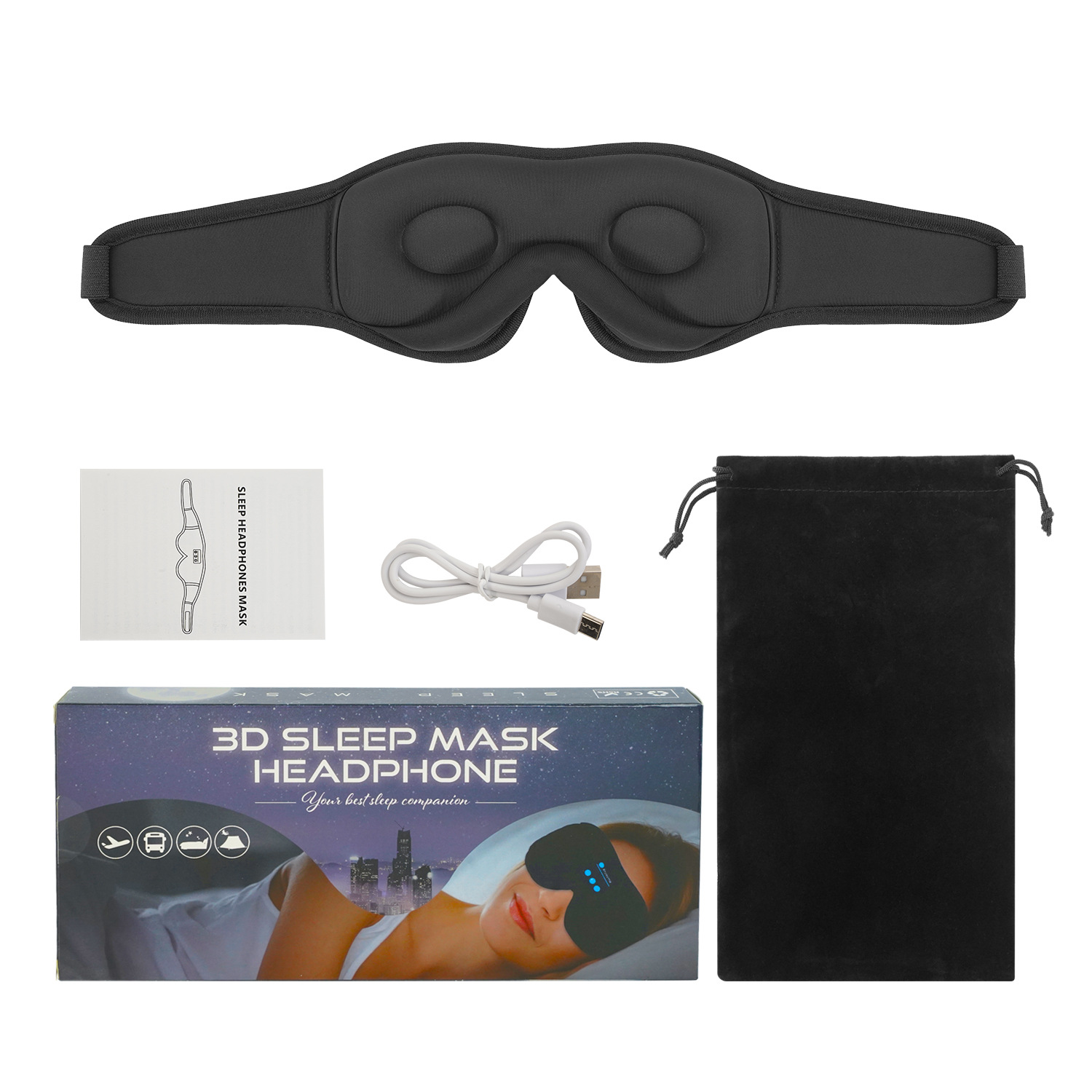 Smart 3D Contouring Bluetooth Sleep Eye Mask - Image 6