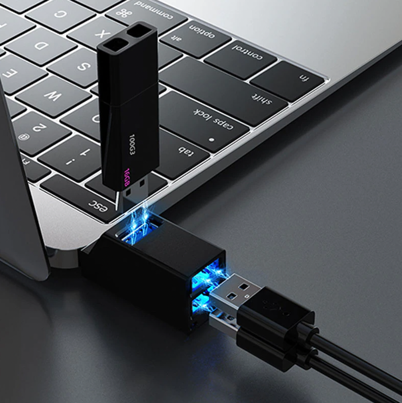 2 Pcs 3 Port USB 3.0 Hub Portable High Speed Splitter Box For PC - Image 5