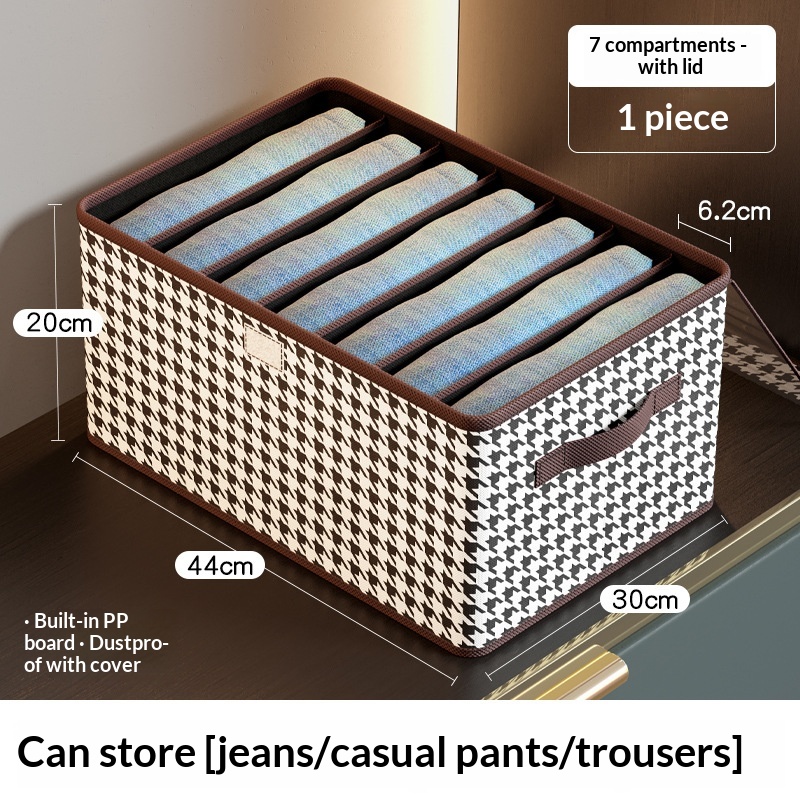 Foldable High-capacity Clothing Organizer With Compartments - Image 5