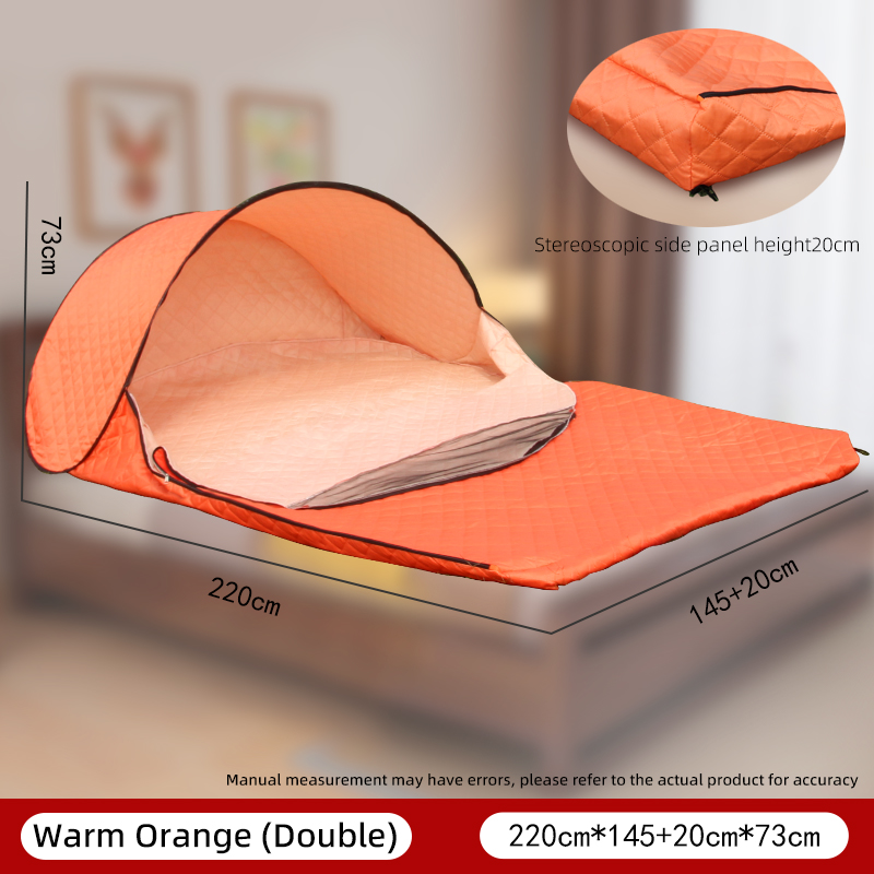 Portable No Assembly Warm Sleeping Bag Cover Quilted Thickened Wind - Image 6