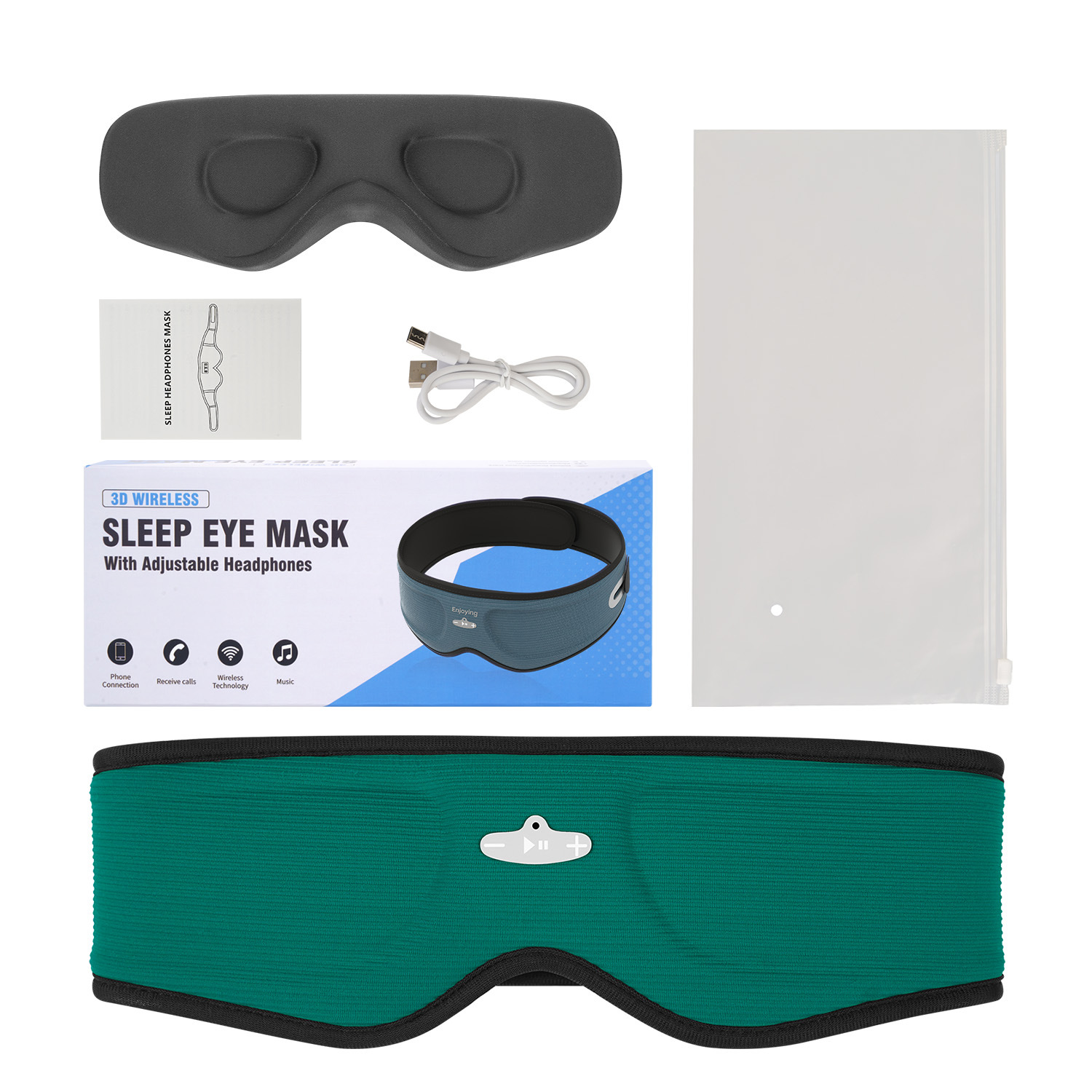 Smart 3D Contouring Bluetooth Sleep Eye Mask - Image 4