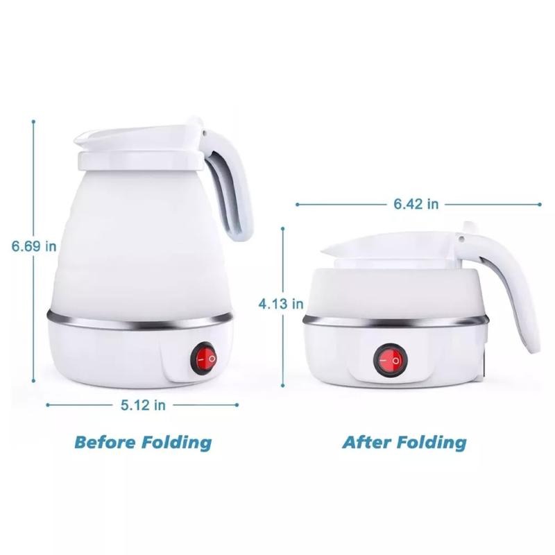 600ml Collapsible Travel Electric Water Kettle Folding Camping - Image 4