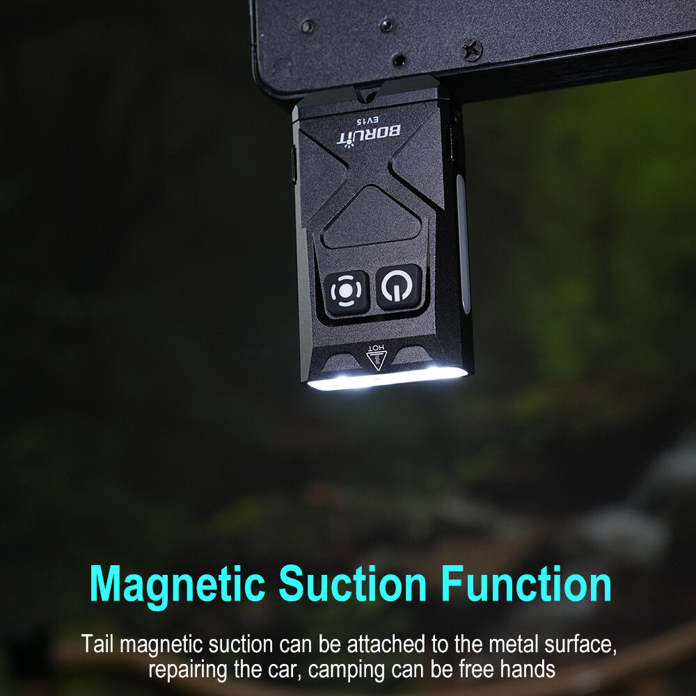 Boruit Ev15 Mini Light Rechargeable Torch EDC Work Lamp Keychain - Image 4