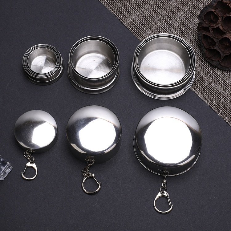 Stainless Steel Folding Cup For Outdoor Camping And Washing Up - Image 5