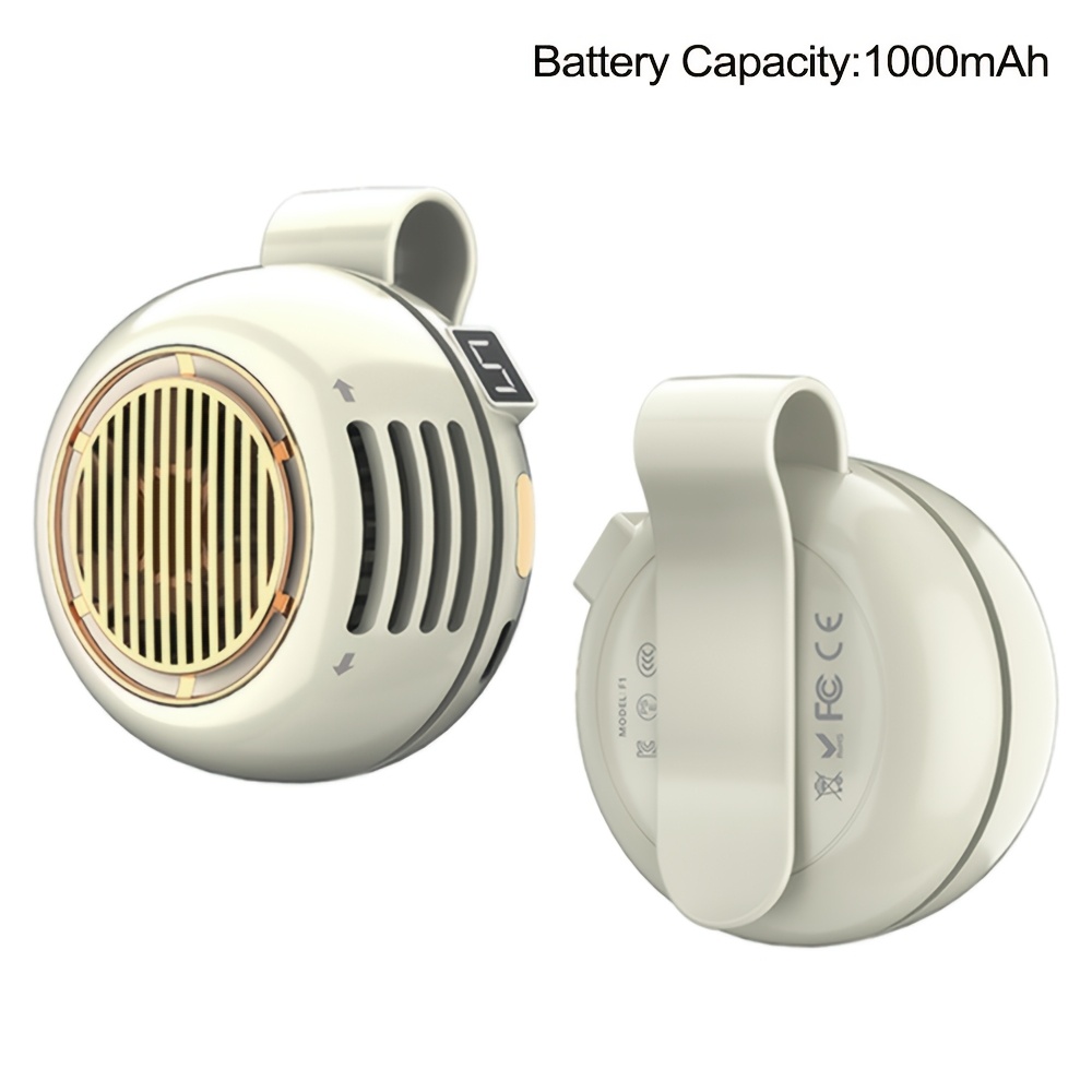 Portable Clip On Fan Bladeless Mini, 5 Speed Personal Fan With - Image 3