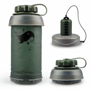 26Oz Collapsible Filter Bottle Water Filtering 2-Stage BPA Free
