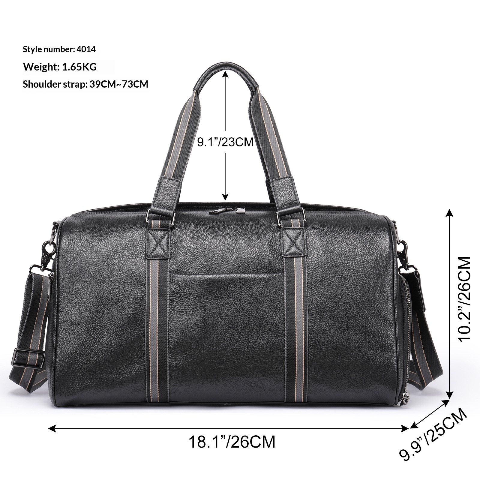 Mens Large-Capacity Waterproof Outdoor Duffel Bag - Image 4