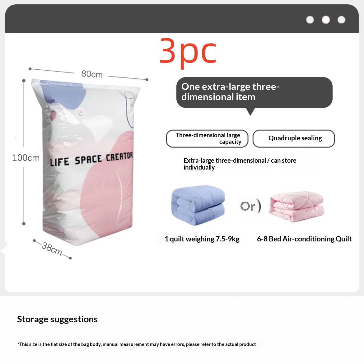 Dual Use Vacuum Compression Bags - Hand Pump And Press Storage - Image 6
