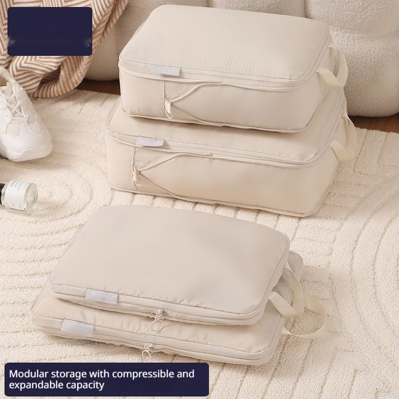 Compressible Travel Storage Bags Set - 6-Piece Luggage Organizers - Image 11