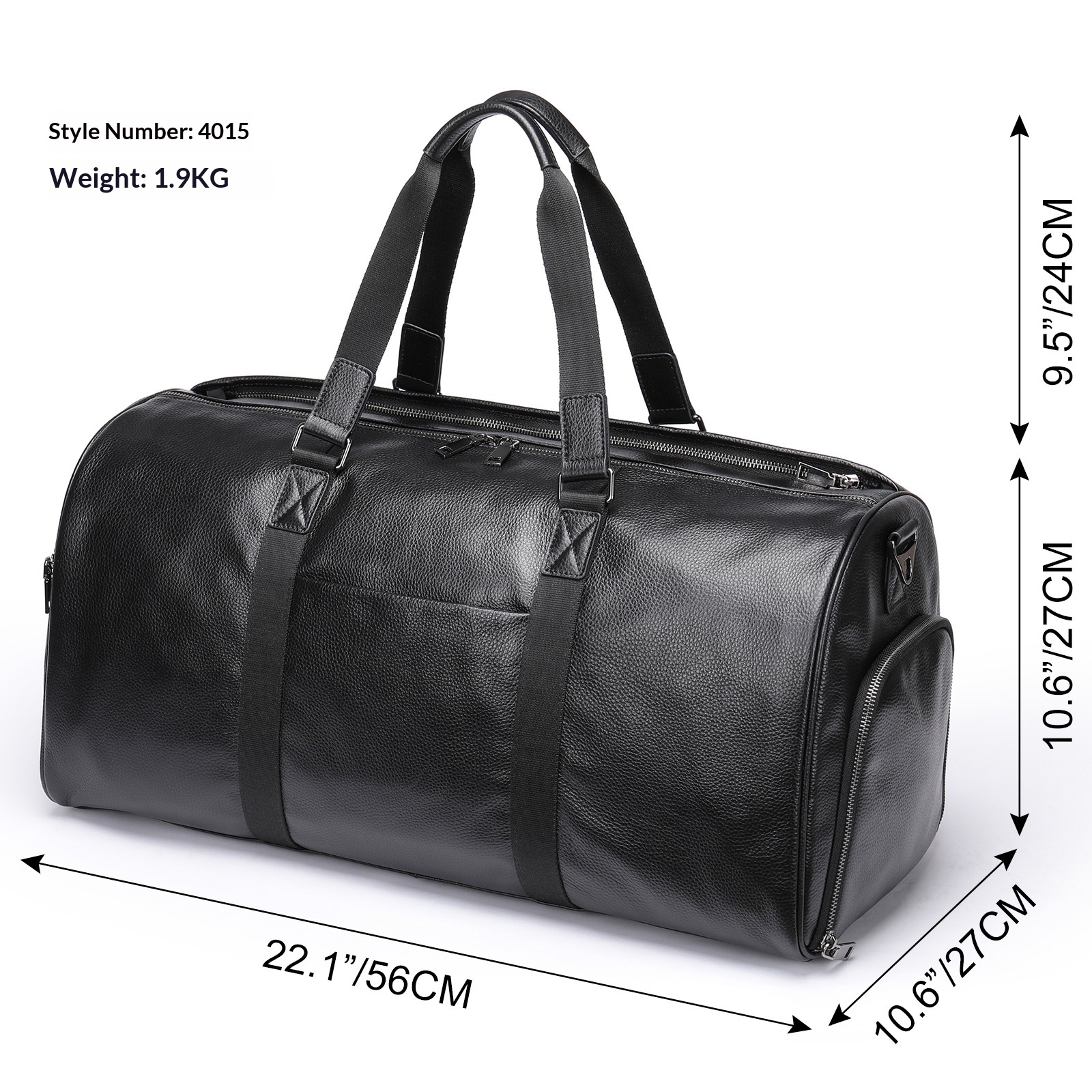 Mens Large-Capacity Waterproof Outdoor Duffel Bag - Image 2