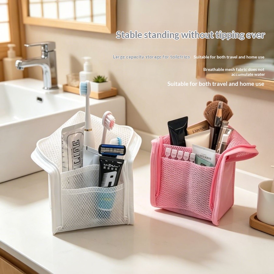 Travel Toiletry Bag, Vertical Storage Pouch - Image 3