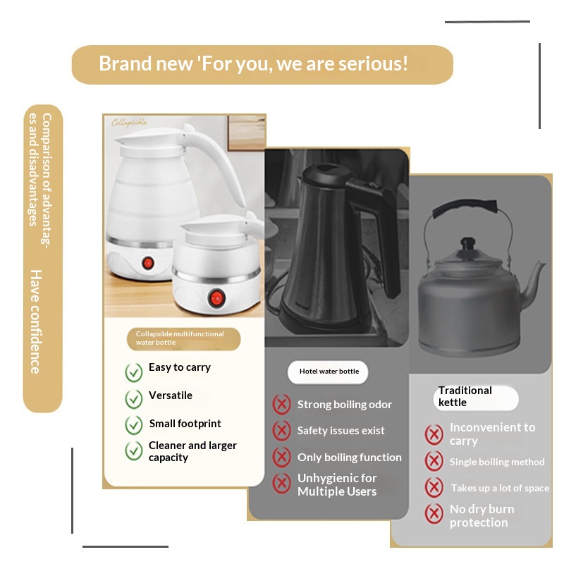 Foldable Kettle For Business Trips, Travel, And Dorms - Image 8
