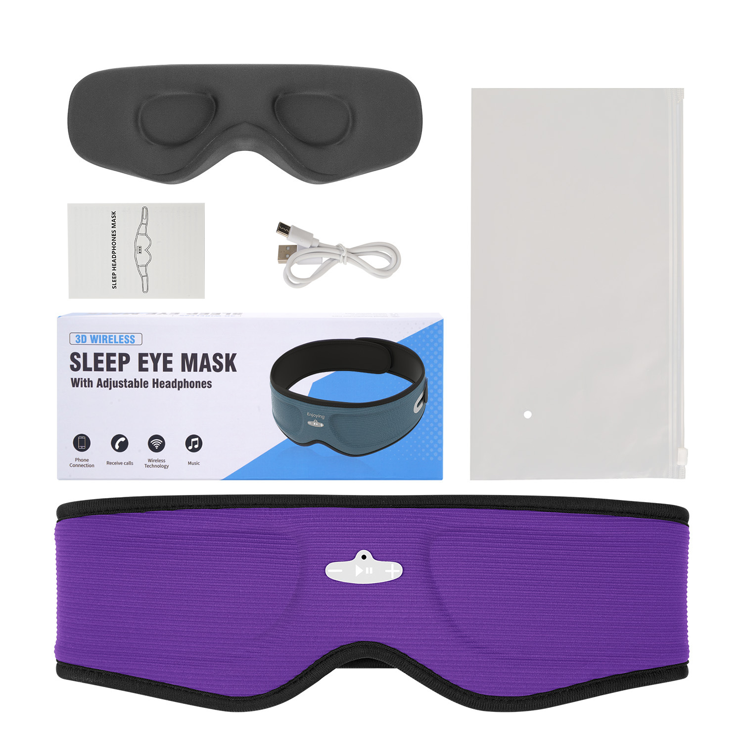 Smart 3D Contouring Bluetooth Sleep Eye Mask - Image 8