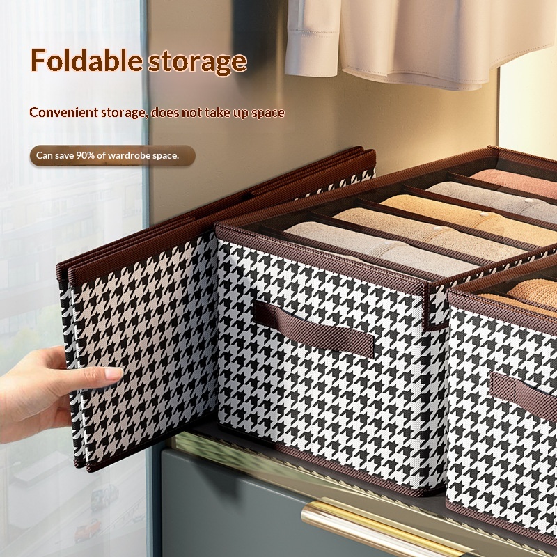 Foldable High-capacity Clothing Organizer With Compartments - Image 7