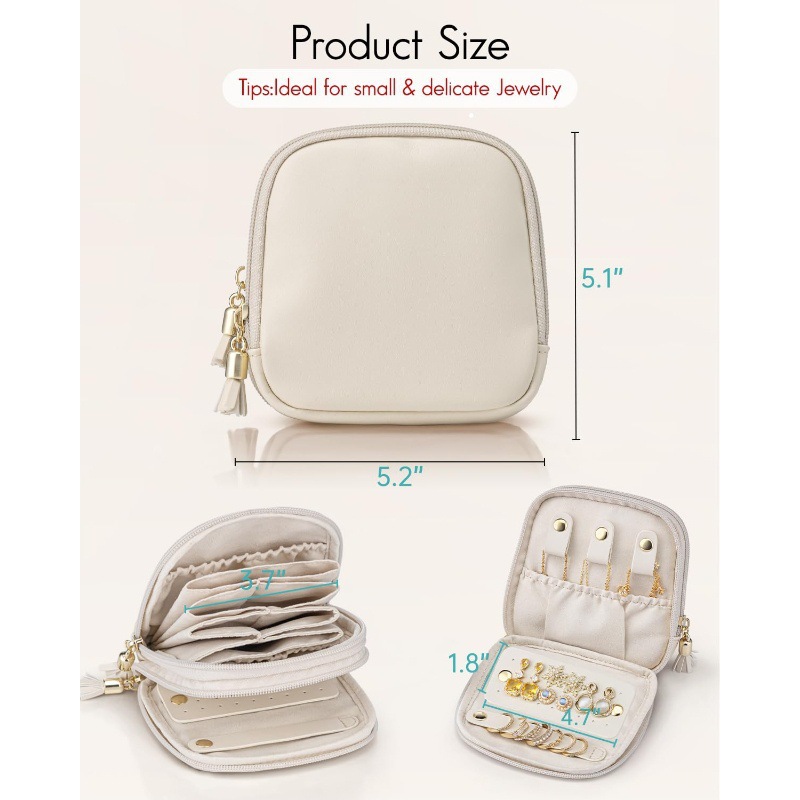 Travel Jewelry Box Storage Bag, Portable Jewelry Pouch For Outings - Image 2
