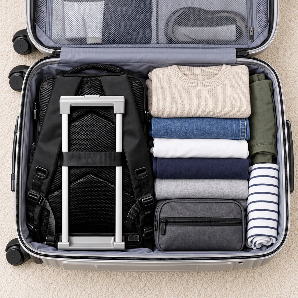 Vacuum Compression Travel Bag, Budget Airline Boarding Bag, 16 Inch - Image 4