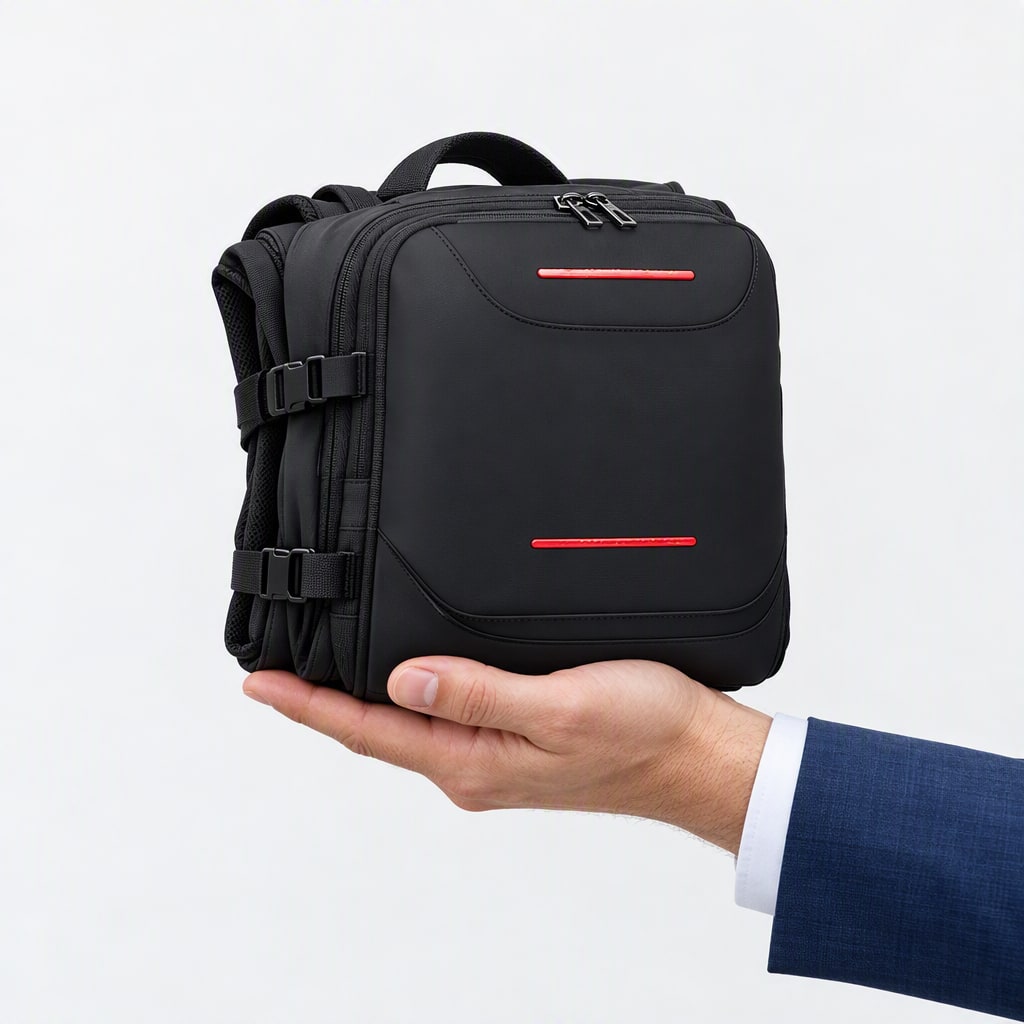 Expandable Duffel Bag Mens Vacuum-Compression High-Capacity Travel - Image 3
