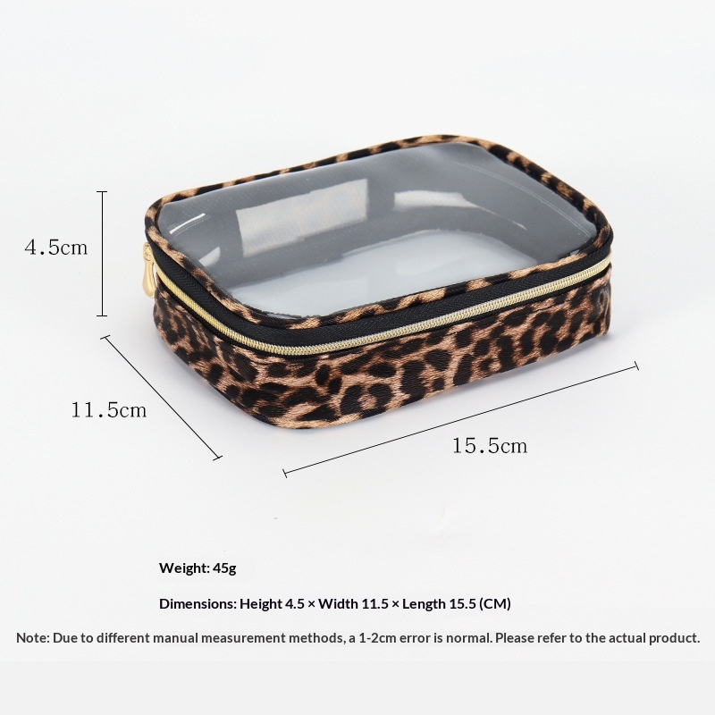 Leopard-Print Large-Capacity Travel Toiletry Bag - Image 5