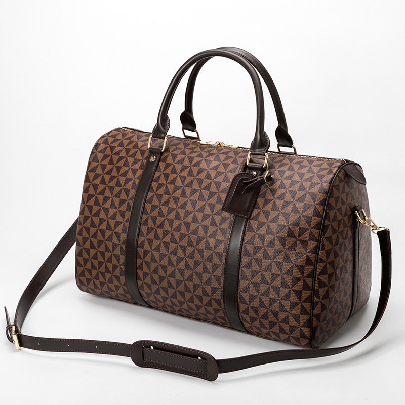 Large-Capacity Business Travel Duffel Bag Printed Boston Bag - Image 3