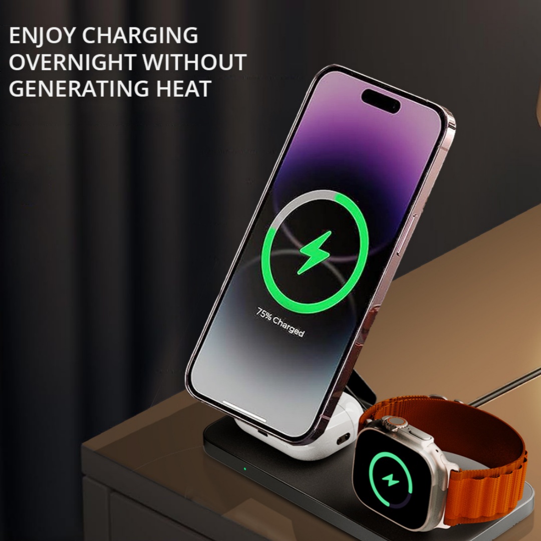 Wireless Phone Charger Watch Earbuds And Phone Charging - Image 5