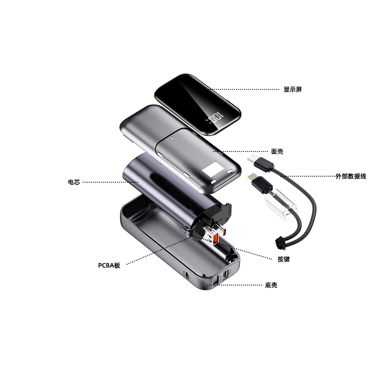 Kp-729 Best-selling 10, 000mAh Fast-Charging Power Bank Lightweight - Image 8