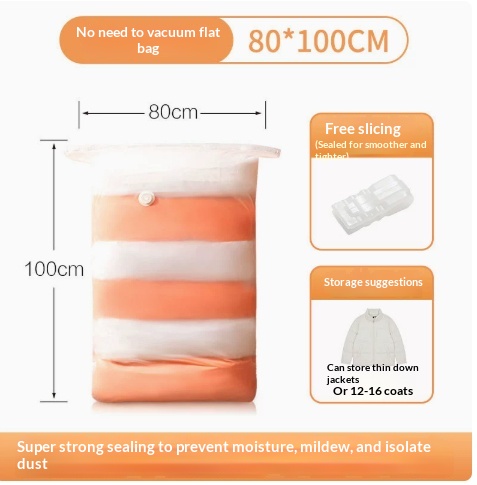 No-Pump Vacuum Compression Bags for Home Use - Space Saving Storage - Image 4