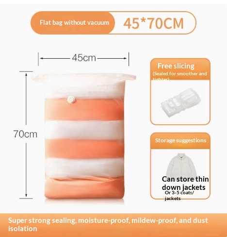No-Pump Vacuum Compression Bags for Home Use - Space Saving Storage - Image 2