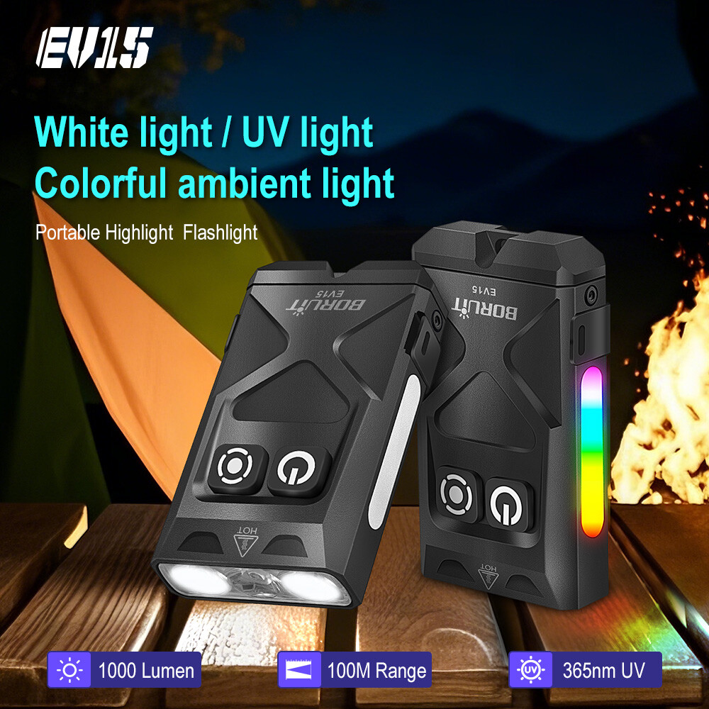 Boruit Ev15 Mini Light Rechargeable Torch EDC Work Lamp Keychain - Image 2